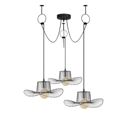 Luster na lanku TEL 3xE27/40W/230V pavúk