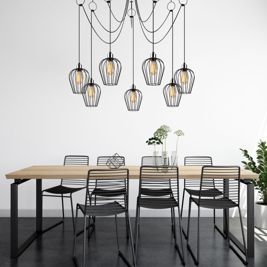 Luster na lanku TEL 5xE27/40W/230V pavúk
