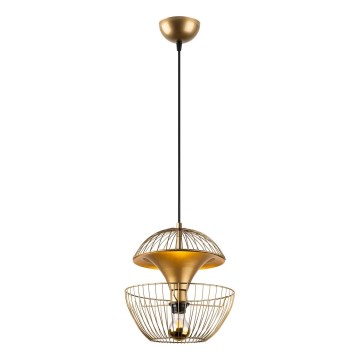 Luster na lanku TELMANDER 1xE27/40W/230V zlatá
