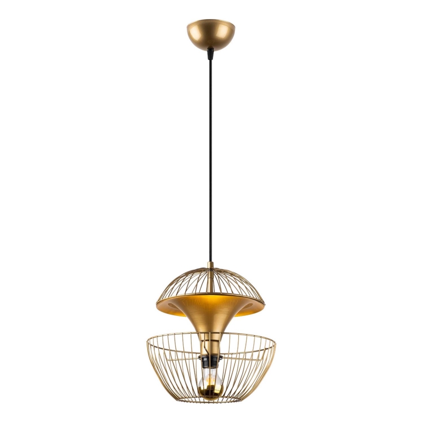 Luster na lanku TELMANDER 1xE27/40W/230V zlatá