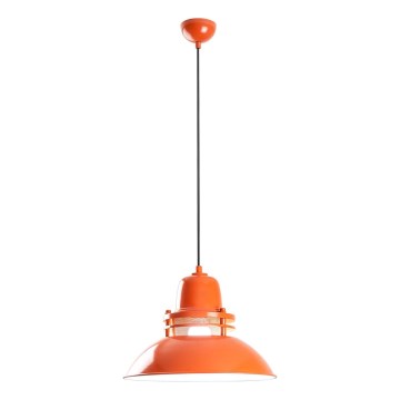 Luster na lanku TIBET 1xE27/40W/230V oranžový