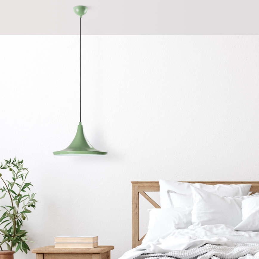Luster na lanku TOM 1xE27/40W/230V zelená