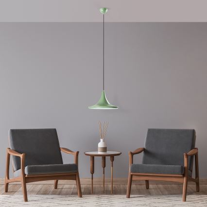 Luster na lanku TOM 1xE27/40W/230V zelená
