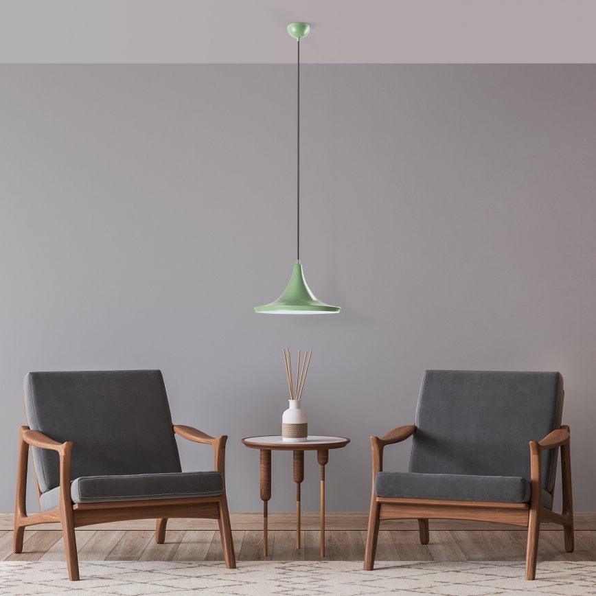 Luster na lanku TOM 1xE27/40W/230V zelená