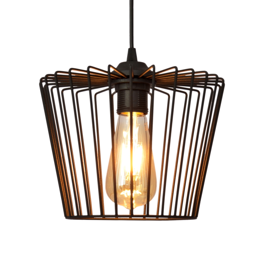 Luster na lanku TORRI 3xE27/15W/230V čierna