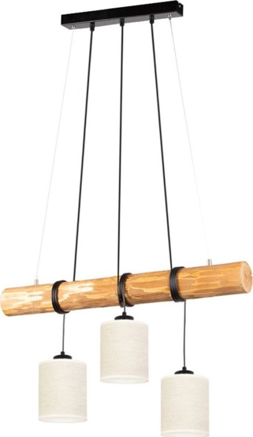 Luster na lanku TRENO 3xE27/25W/230V borovica