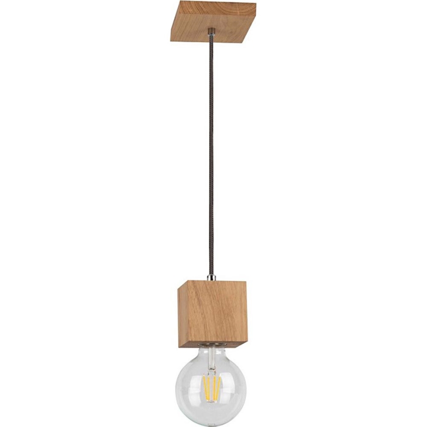 Luster na lanku TRONGO 1xE27/60W/230V dub