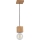 Luster na lanku TRONGO 1xE27/60W/230V dub