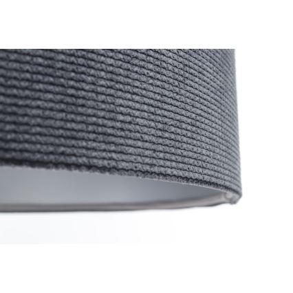 Luster na lanku TWIST 1xE27/60W/230V čierna/šedá/strieborná