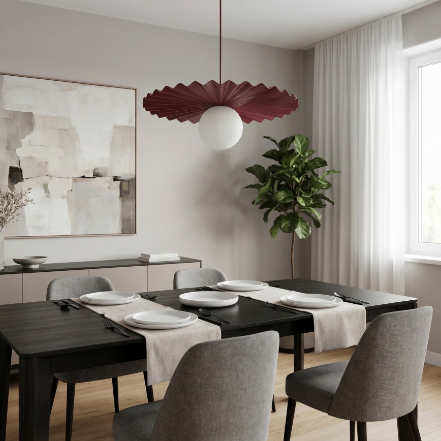 Luster na lanku UMBRA 1xG9/8W/230V červený