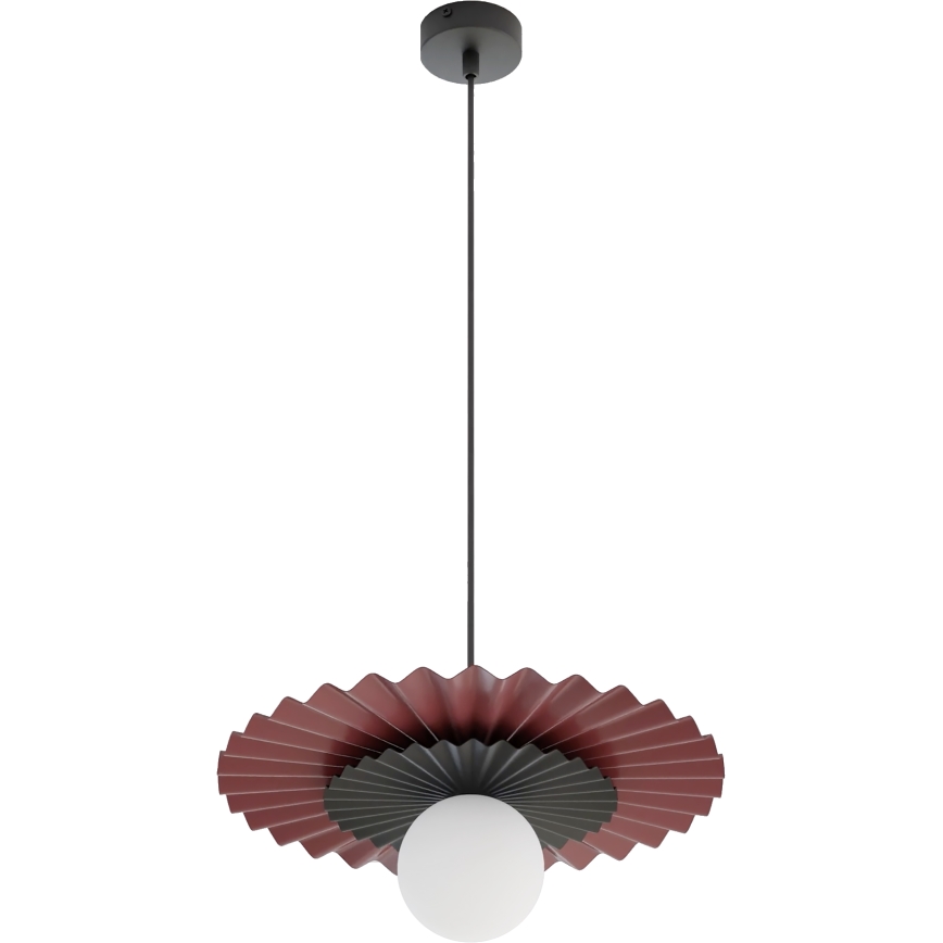 Luster na lanku UMBRA 1xG9/8W/230V čierna/červená