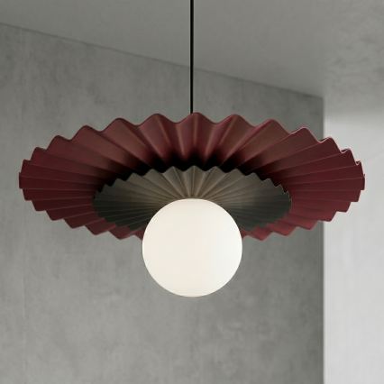 Luster na lanku UMBRA 1xG9/8W/230V čierna/červená