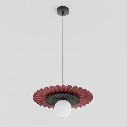 Luster na lanku UMBRA 1xG9/8W/230V čierna/červená