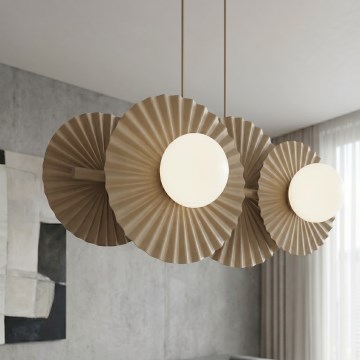 Luster na lanku UMBRA 4xG9/8W/230V béžový
