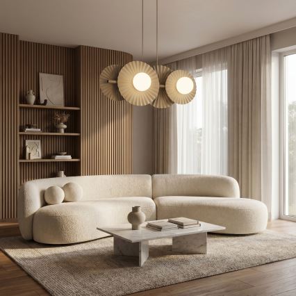 Luster na lanku UMBRA 4xG9/8W/230V béžový