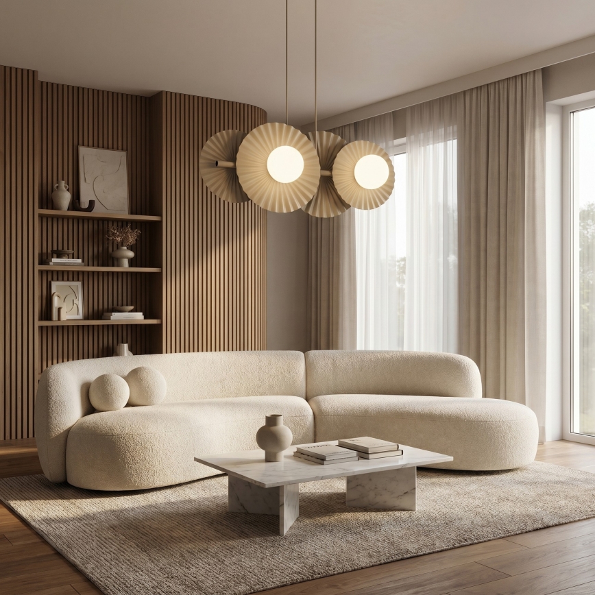 Luster na lanku UMBRA 4xG9/8W/230V béžový