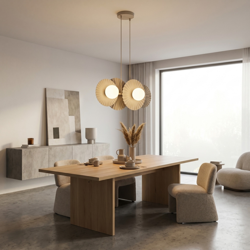 Luster na lanku UMBRA 4xG9/8W/230V béžový