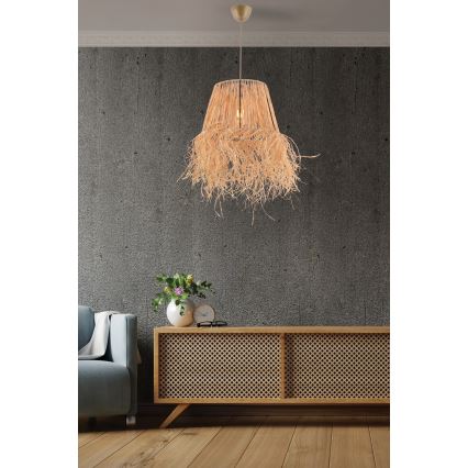 Luster na lanku VALANCE 1xE27/40W/230V hnedá