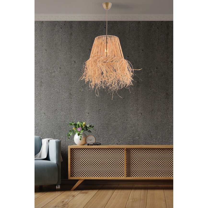 Luster na lanku VALANCE 1xE27/40W/230V hnedá