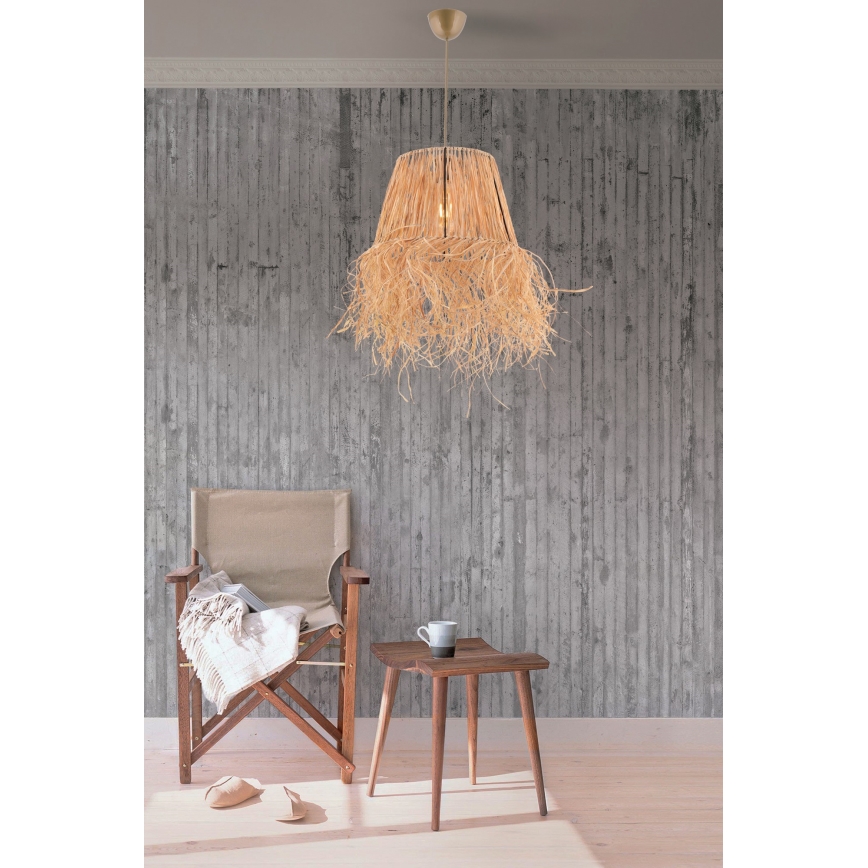 Luster na lanku VALANCE 1xE27/40W/230V hnedá