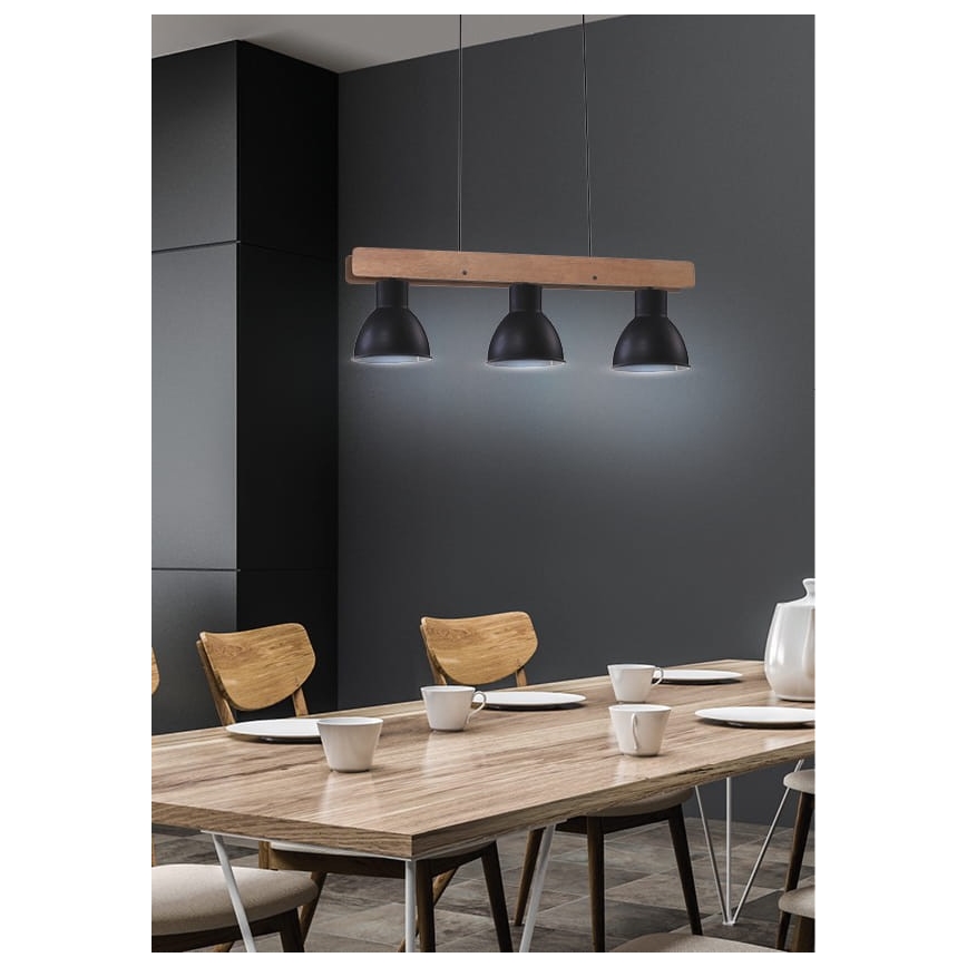 Luster na lanku VARIO 3xE27/60W/230V breza