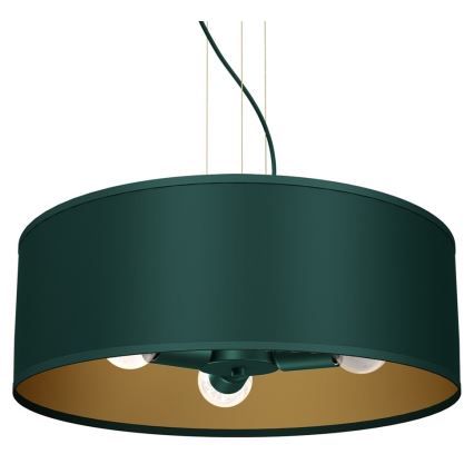 Luster na lanku VERDE 3xE27/60W/230V zelená