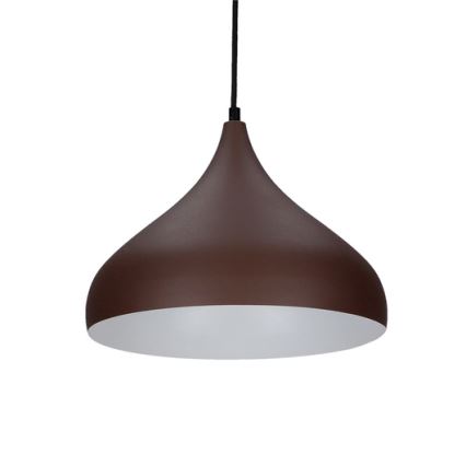 Luster na lanku VIBORG 1xE27/40W/230V hnedá