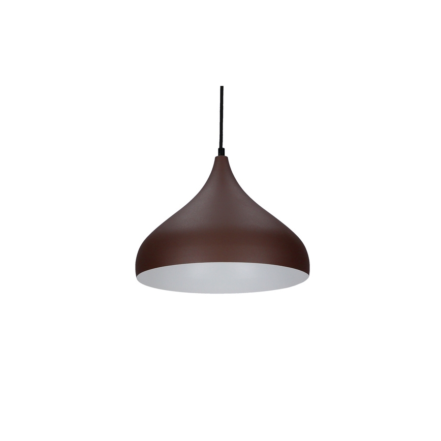 Luster na lanku VIBORG 1xE27/40W/230V hnedá