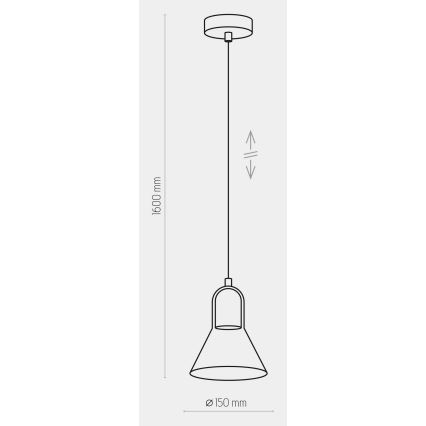 Luster na lanku VICHY 1xGU10/10W/230V