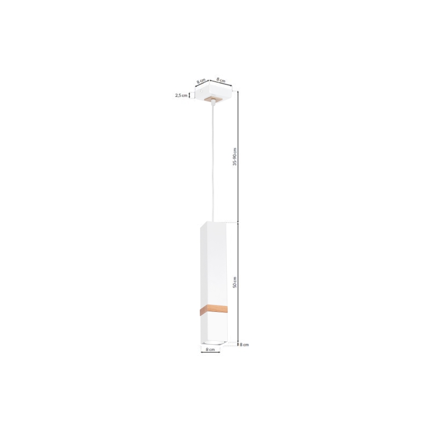 Luster na lanku VIDAR 1xGU10/25W/230V