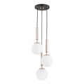 Luster na lanku VOLDA 3xE14/10W/230V pr. 28 cm mosadz