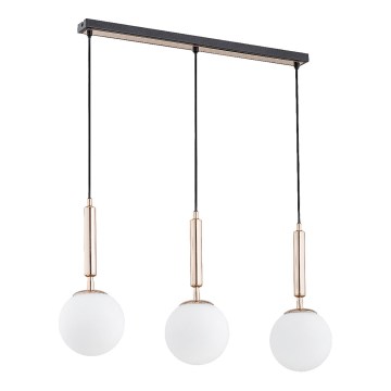 Luster na lanku VOLDA 3xE14/40W/230V mosadz