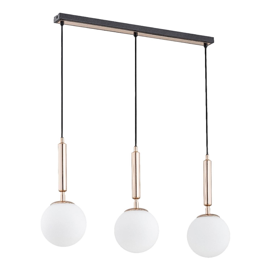 Luster na lanku VOLDA 3xE14/40W/230V mosadz