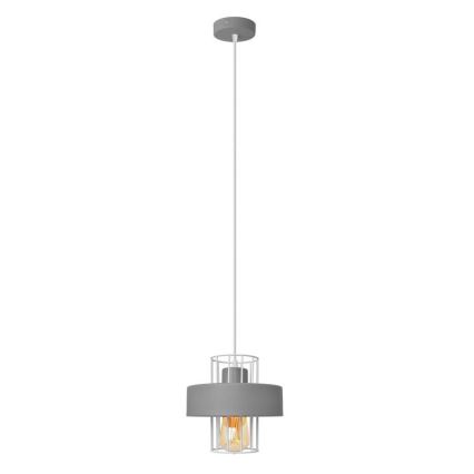 Luster na lanku VOLTA 1xE27/15W/230V šedá