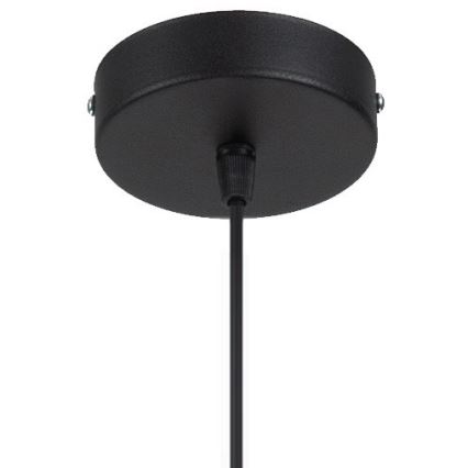 Luster na lanku WILL 1xE27/60W/230V čierna