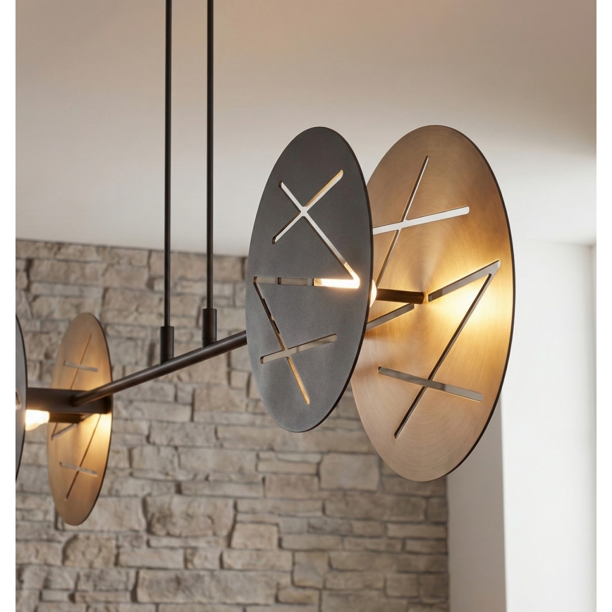 Luster na lanku XOTIC 2xE27/15W/230V čierna