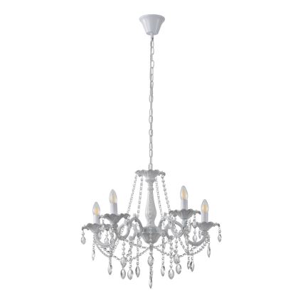 Luster na reťazi 5xE14/15W/230V
