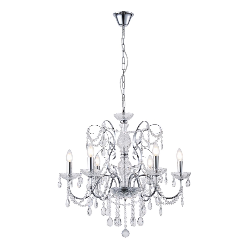 Luster na reťazi 6xE14/15W/230V