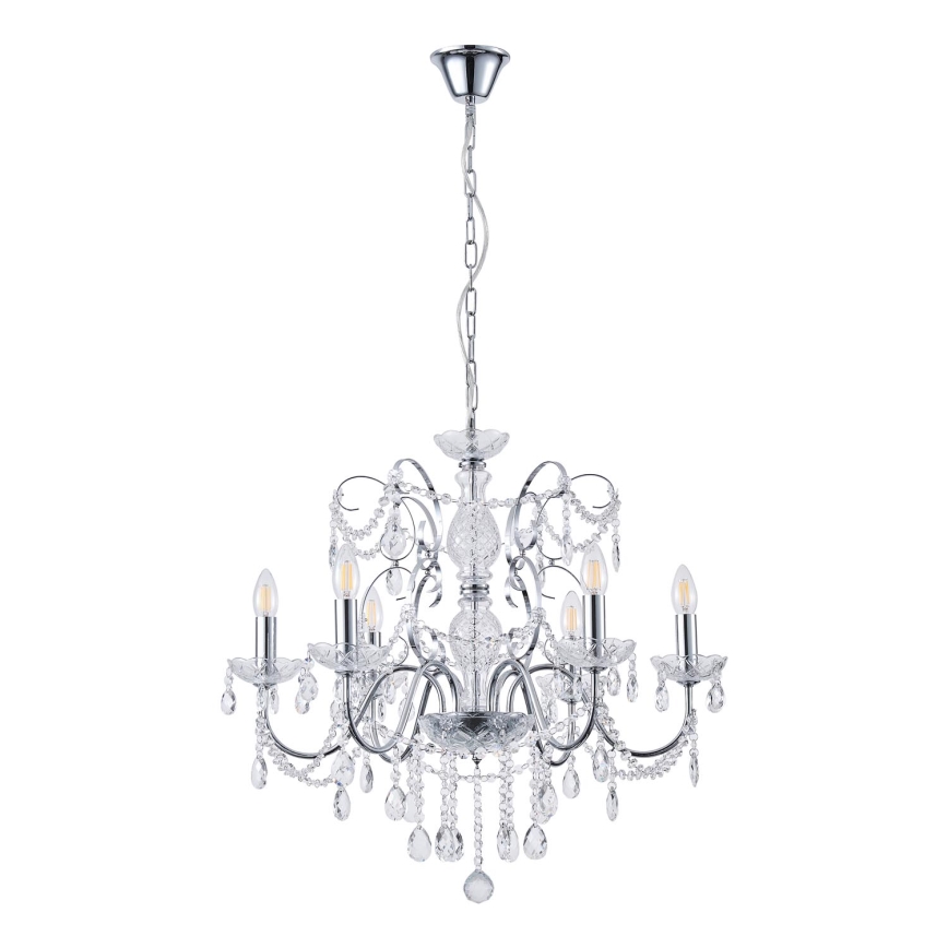 Luster na reťazi 6xE14/15W/230V