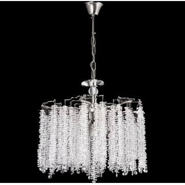 Luster na reťazi 6xE14/60W/230V pr. 46 cm lesklý chróm