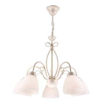 Luster na reťazi ADELLE 5xE27/60W/230V