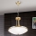 Luster na reťazi AIDA 3xE27/60W/230V pr. 39,5 cm mosadz