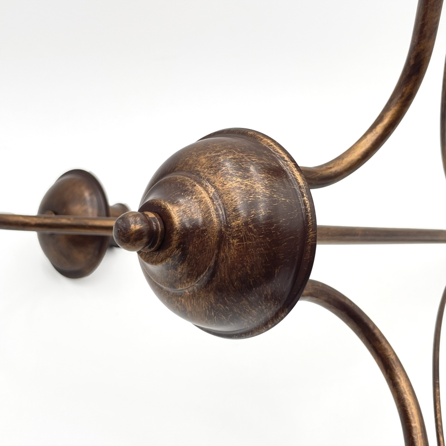 Luster na reťazi ANTON 3xE14/15W/230V bronzový