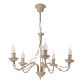 Luster na reťazi ANTON 5xE14/60W/230V béžový