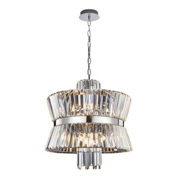 Luster na reťazi AURELIA 12xE14/40W/230V matný chróm