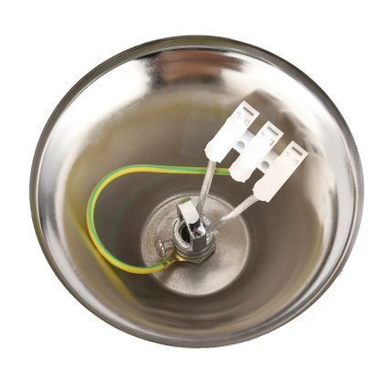 Luster na reťazi CRISTAL 5xE14/10W/230V čierna/matný chróm