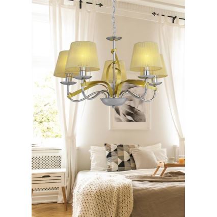 Luster na reťazi DIVA 5xE14/40W/230V