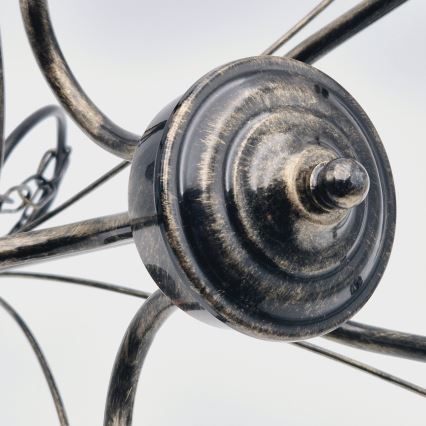 Luster na reťazi DONATO 5xE14/40W/230V