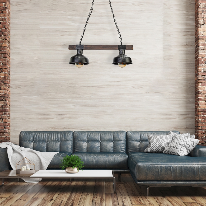 Luster na reťazi FARO 2xE27/60W/230V