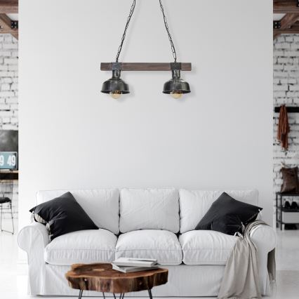 Luster na reťazi FARO 2xE27/60W/230V